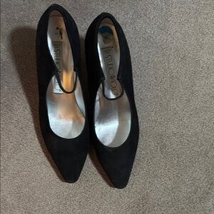 Studio Paulo 71/2 b vintage suede dress black sho